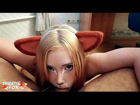 ❤️ Kitsune залгих дик, булэг нь түүний аманд ❤ Порно видео манайд ❤